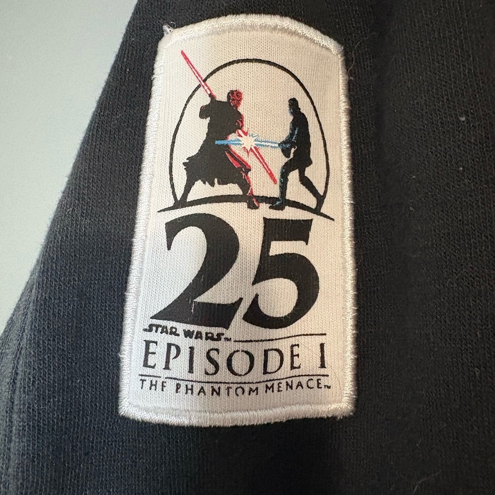 Star Wars size Small Phantom Menace Black French Terry shorts - Picture 4 of 8